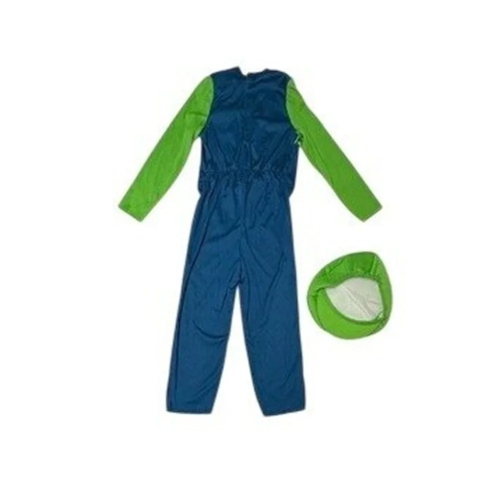 Disguise Super Mario Luigi Halloween Cosplay Costume SMALL(4-6) Child Kids - Picture 4 of 8